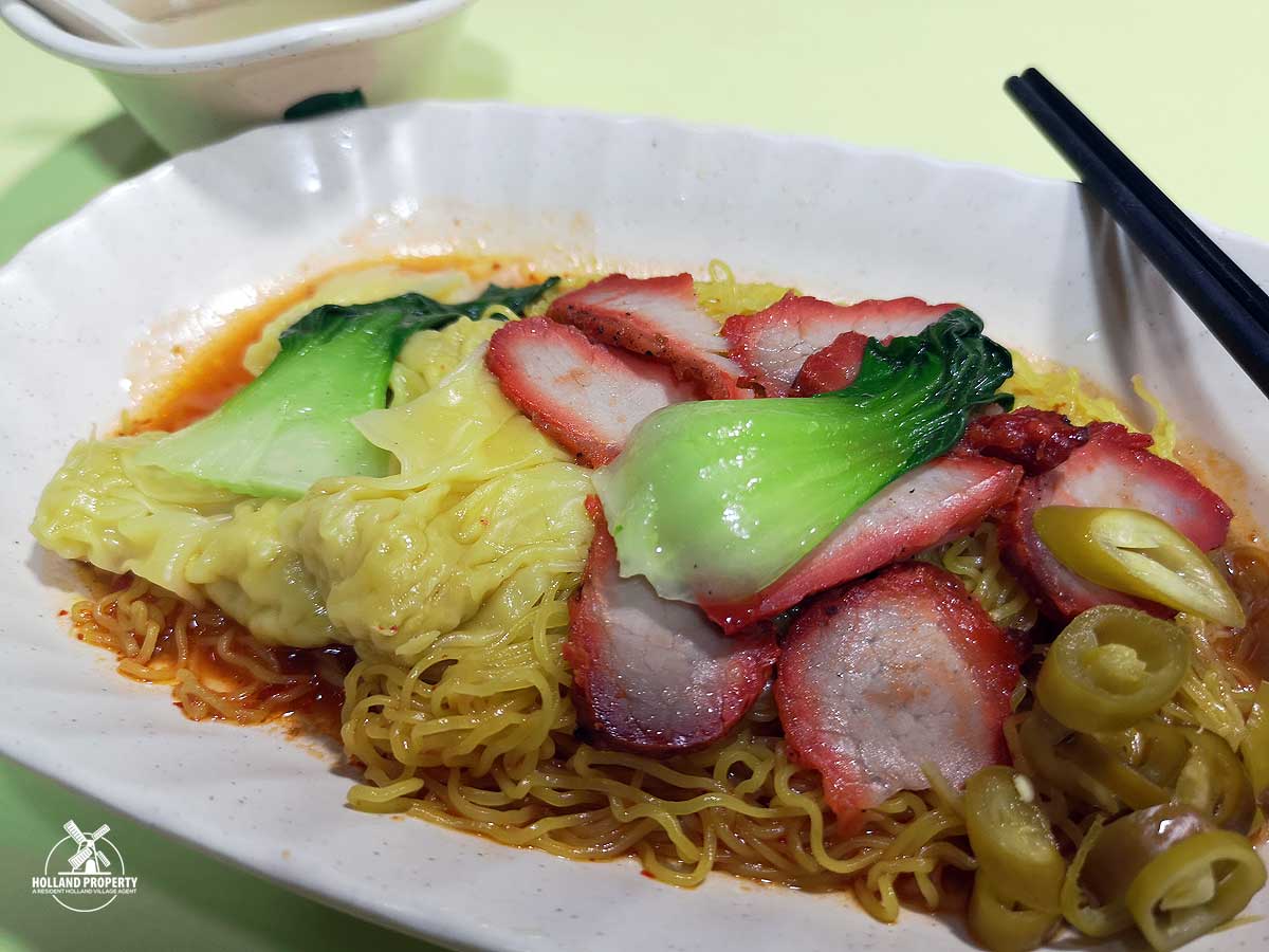 wanton mee stalls in holland drive food centre